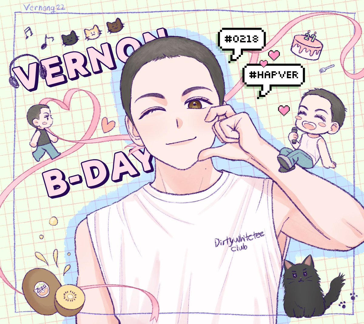 버논아 생일 축하해🎉
어떤 모습의 너라도 좋아할게💗

#품행이_어쩐다고_오늘버논이생일이라고
#HapVerDay