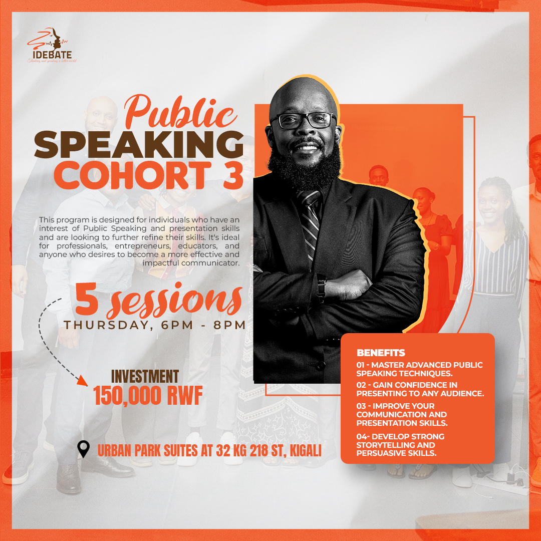 Transform Your Public Speaking Game - Effective Public Speaking Masterclass Cohort 3 Now Open.

This  is designed for individuals who have an interest of Public Speaking and presentation skills and are looking to further refine their skills.

Apply here : bit.ly/4hGIjkz