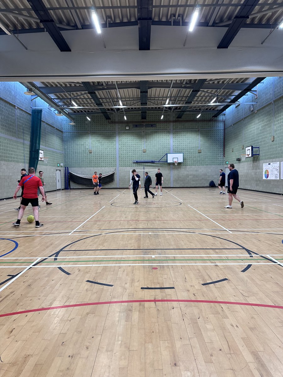 Awesome last few weeks with <a href="/RossHighPE/">Ross High PE</a> 
Joined in with <a href="/CMorrison_PE/">Miss Morrison</a> for ASN students' "bounce therapy" class🤗
And the main event... staff v pupils saw S6 win on penalties after a close game with a big crowd!

Inservice day today, some 5-a-side at lunch was well needed!⚽️