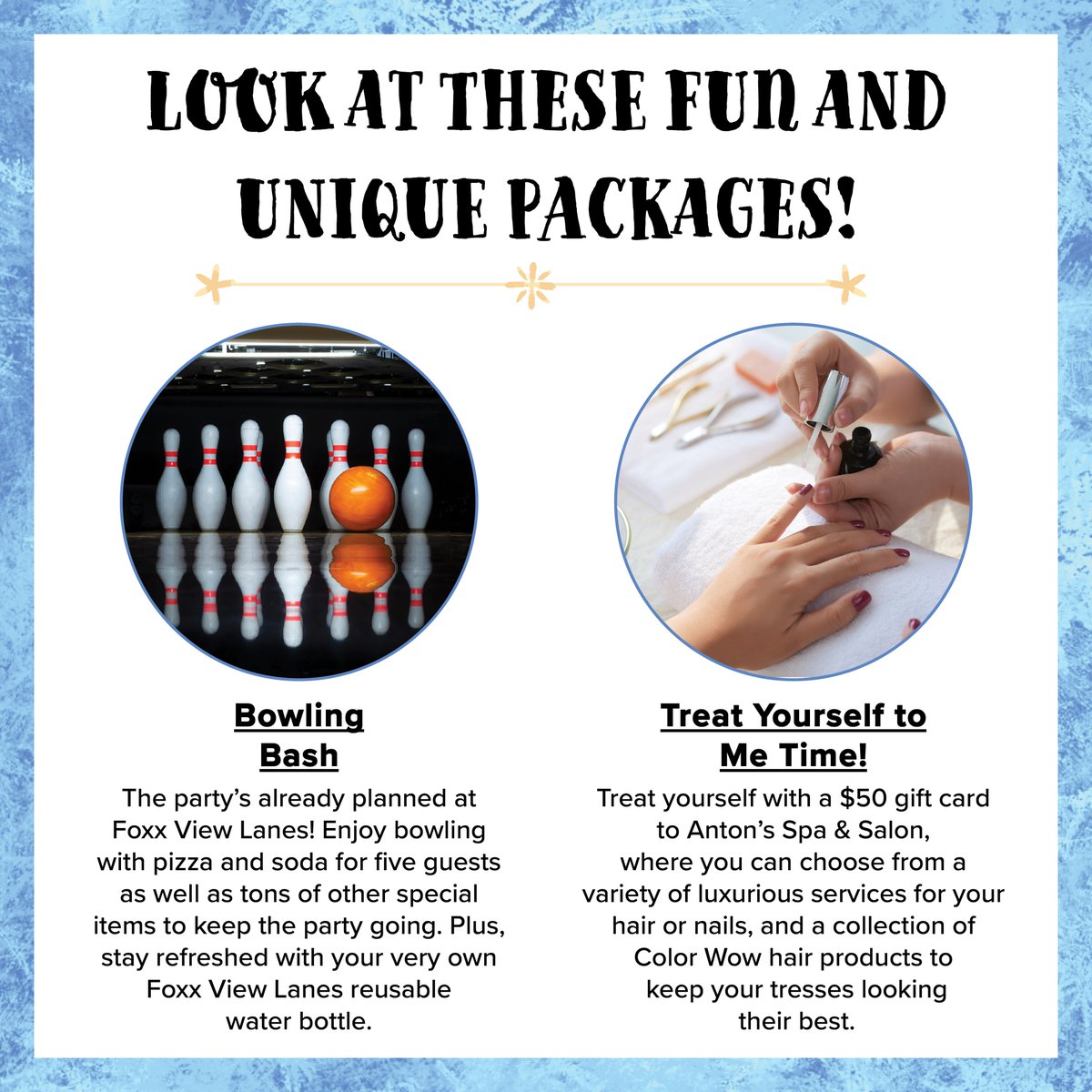 The Unwrapped Waukesha Silent Auction is live!  Place a bid (or two!) and treat yourself to some one-of-a-kind and fun items.  Take a peek to see some of the amazing options. You do not need to attend the event to participate in the auction, everyone can bid and win!