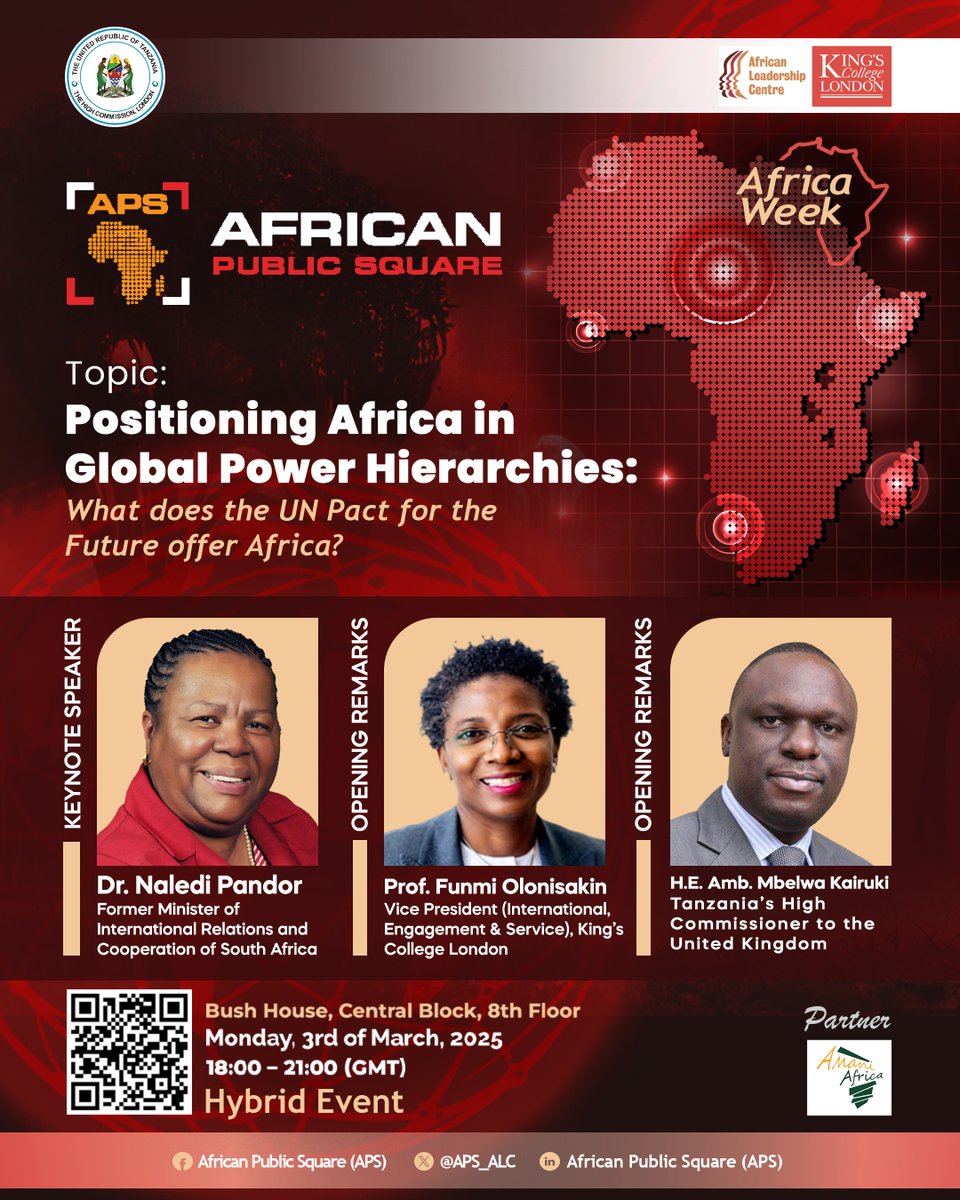 The African Public Square invites you to the Global African Public Square. kcl.ac.uk/africa-week.