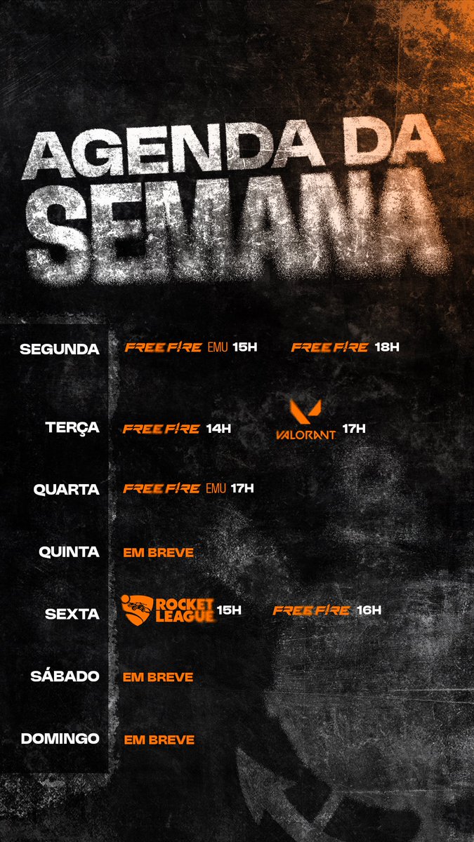 Começando a semana com Frifas em dose dupla por aqui. Confira a nossa programação semanal — futuras alterações serão atualizadas pra vocês 🤝