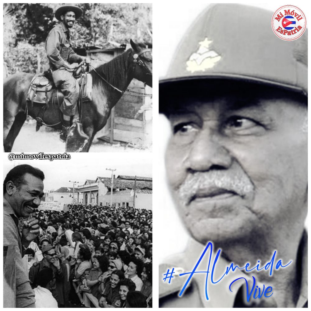 Recordamos hoy al Comandante de la Revolución Juan Almeida Bosque, quien en esta fecha cumpliría 98 años, hombre de humildes orígenes y similar actitud ante la vida, el pueblo y la Revolución.
#MujeresEnRevolución 
#AlmeidaVive