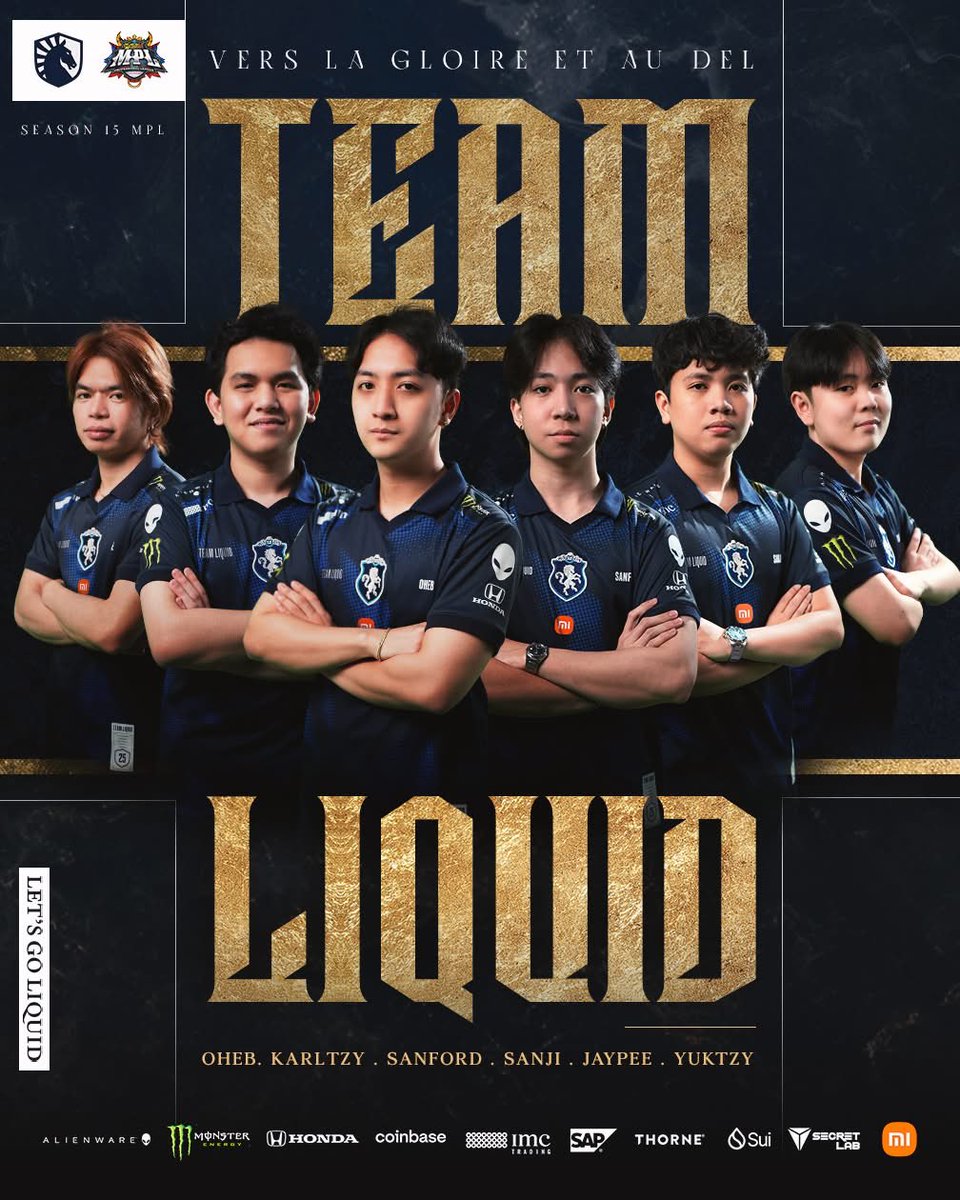 ubeeeeeeeeeee's tweet photo. TEAM LIQUID PH S15 OFFICIAL LINEUP https://t.co/7ABlx5CIOC