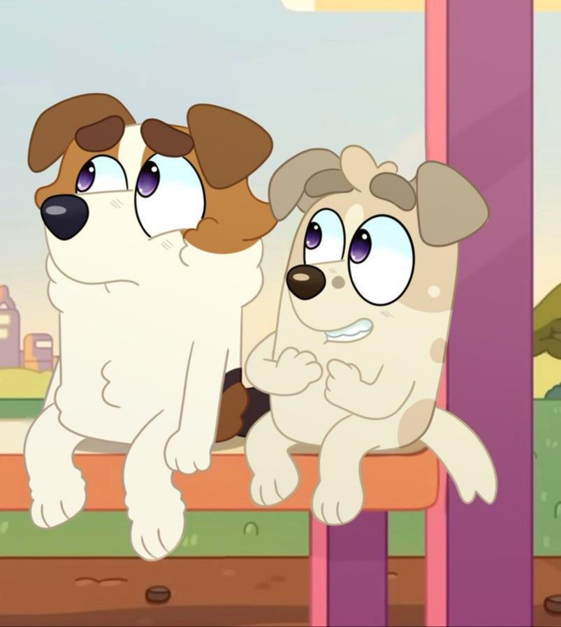 Alpha_Wolfster's tweet photo. I'm certain this'll get buried but hey, I wanna see if someone actually draws them. Justin and Jay Jay. Jujack fan kids. I'm posting this a second time because I forgot to include the hashtags and now I look dumb.

#bluey #blueyfanart #jujack #blueyart https://t.co/aw0rMW9yBX