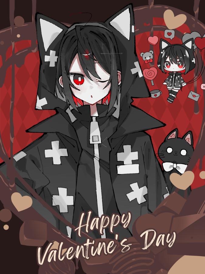 Kuro0Mimegumi's tweet image. 情人節是什麼？能吃嗎？（情人節快樂~！）

說到2/14要做什麼，想必是要打魔物獵人OBT對吧！(*´▽｀*)

#Vtuber #Vtype #實況主