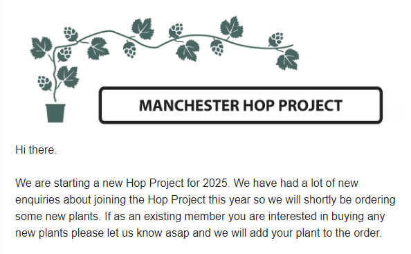 MCRHopProject's tweet image. If you are an existing Hop Project member please check your email.