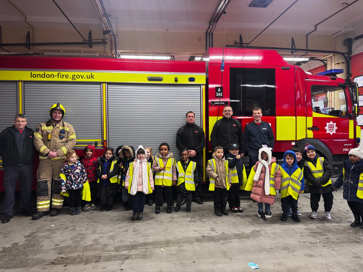 StarksField's tweet image. Reception class also visited the local fire station last week and even tried the hose!