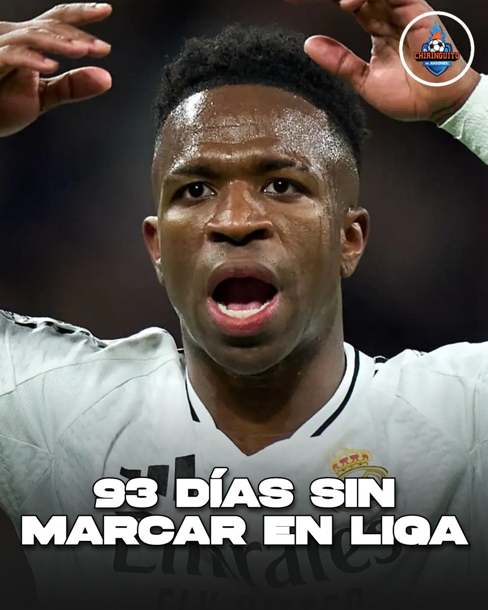 elchiringuitotv's tweet photo. ❌ VINICIUS lleva más de 3 MESES sin MARCAR un GOL en LALIGA.  

🔙 Su último gol fue el pasado 9 de noviembre contra Osasuna. https://t.co/lDxkAgoF2F