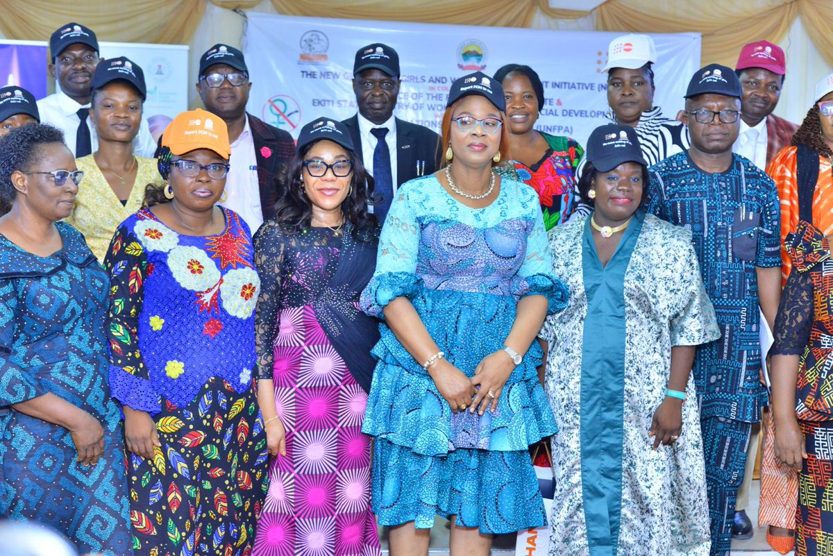 NIGAWD's tweet image. This month marked a significant milestone in d  Female Genital Mutilation (FGM) @NIGAWD in partnership with the Office of the Wife of the Ekiti State Governor, Dr. Olayemi Oyebanji, Ekiti State Ministry of Women Affairs
Thanks to @UNFPANigeria