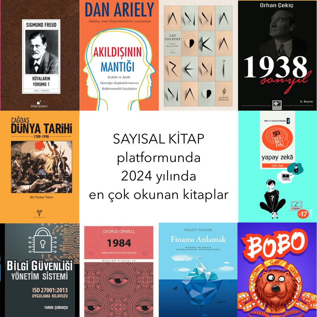 SAYISAL KİTAP platformunda 2024 yılında en çok okunan kitaplar
.
sayisalkitap.com
.
.
.
.
#sayısalkitap #Dijitalkütüphane #sayısalkütüphane #ekitap