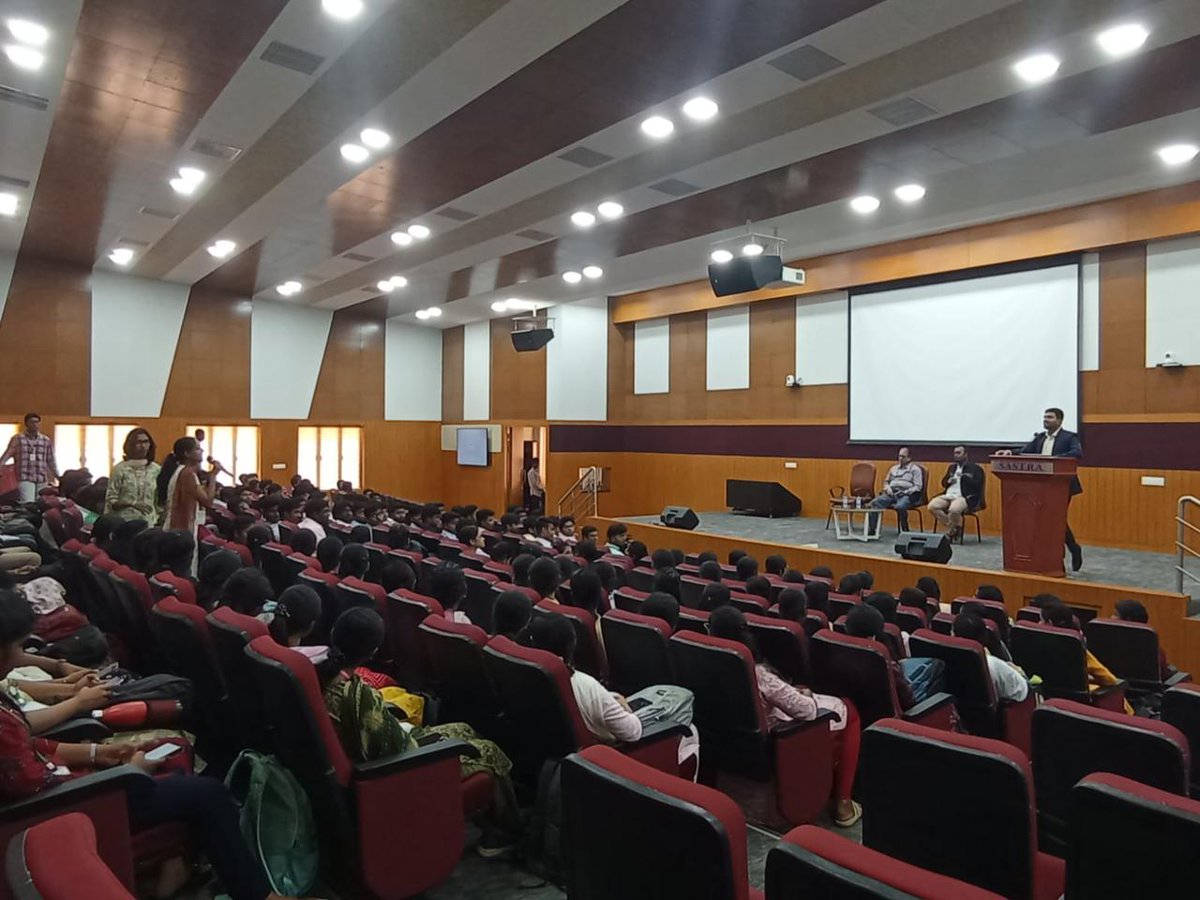 Remidioconnect's tweet image. A heartfelt thank you to SASTRA University for the flawless organization and warm hospitality—it was a privilege to connect with such passionate talent.

Excited to explore career opportunities with us? Reach out at hr@remidio.com

#Remidio #CampusPlacement #SASTRA