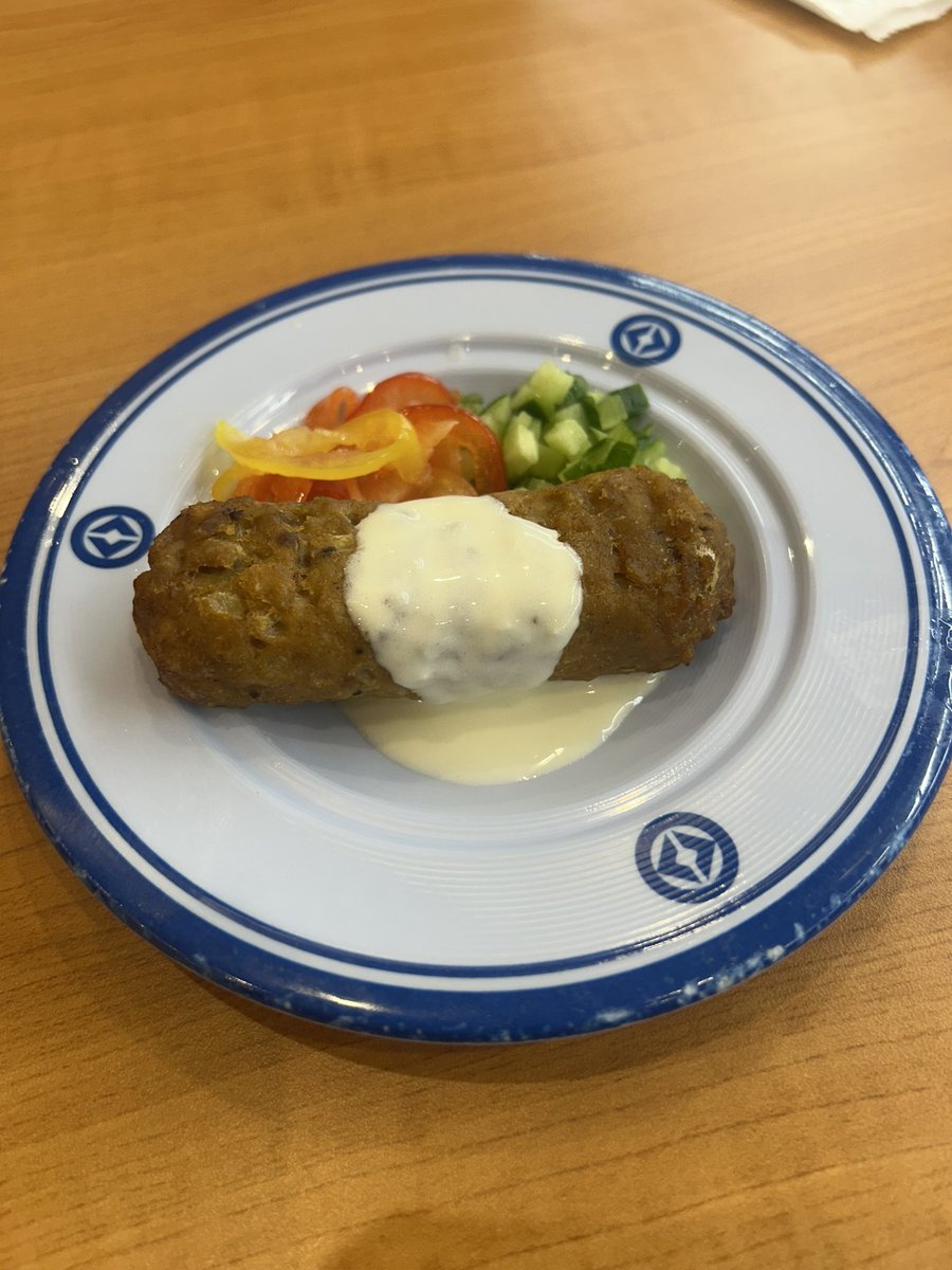 RAVEN_96X's tweet photo. #くら寿司万博メニュー 
コソボ共和国の料理🇽🇰#チョフテ
見た目に違いもあるけど味はGOODでした😀万博では世界の料理を食べたいなぁ〜 https://t.co/IqoyVrLvxw
