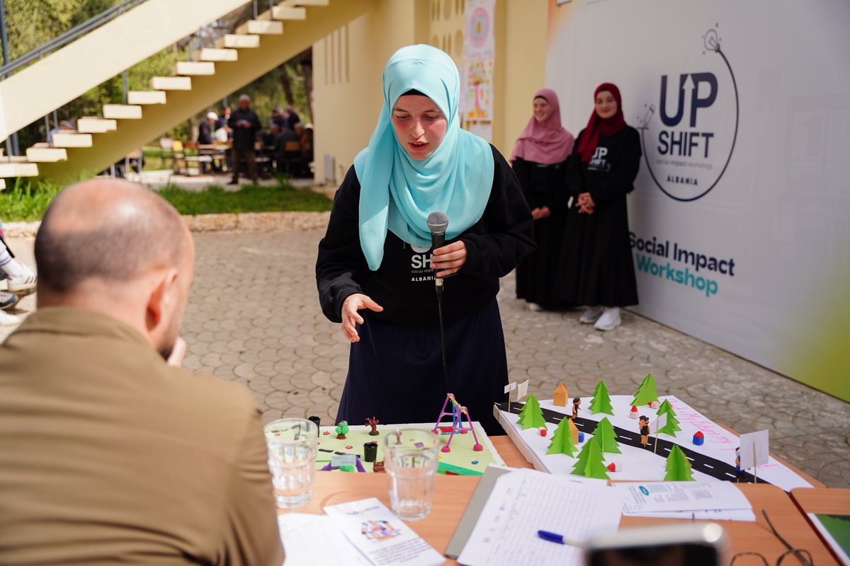 albania_unicef's tweet photo. 🚀 #UPSHIFT empowers youth to become innovators &amp; social entrepreneurs! Through experiential learning, they identify community challenges &amp; design impactful solutions. From ideas to action, they lead change with real-world products &amp; services. 💡🌍 #ChangeMakers #YouthEmpowerment https://t.co/zVKAfHtLX1