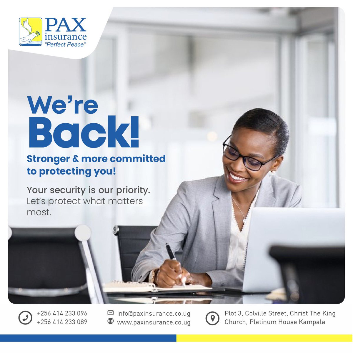 InsurancePax's tweet image. WE ARE BACK!!!!! 

Whether it’s your health, home, business, or future, we are here to ensure that you remain secure through life’s uncertainties. Trust us to stand by you with unwavering dedication and superior coverage that meets your needs.

#PaxInsurance