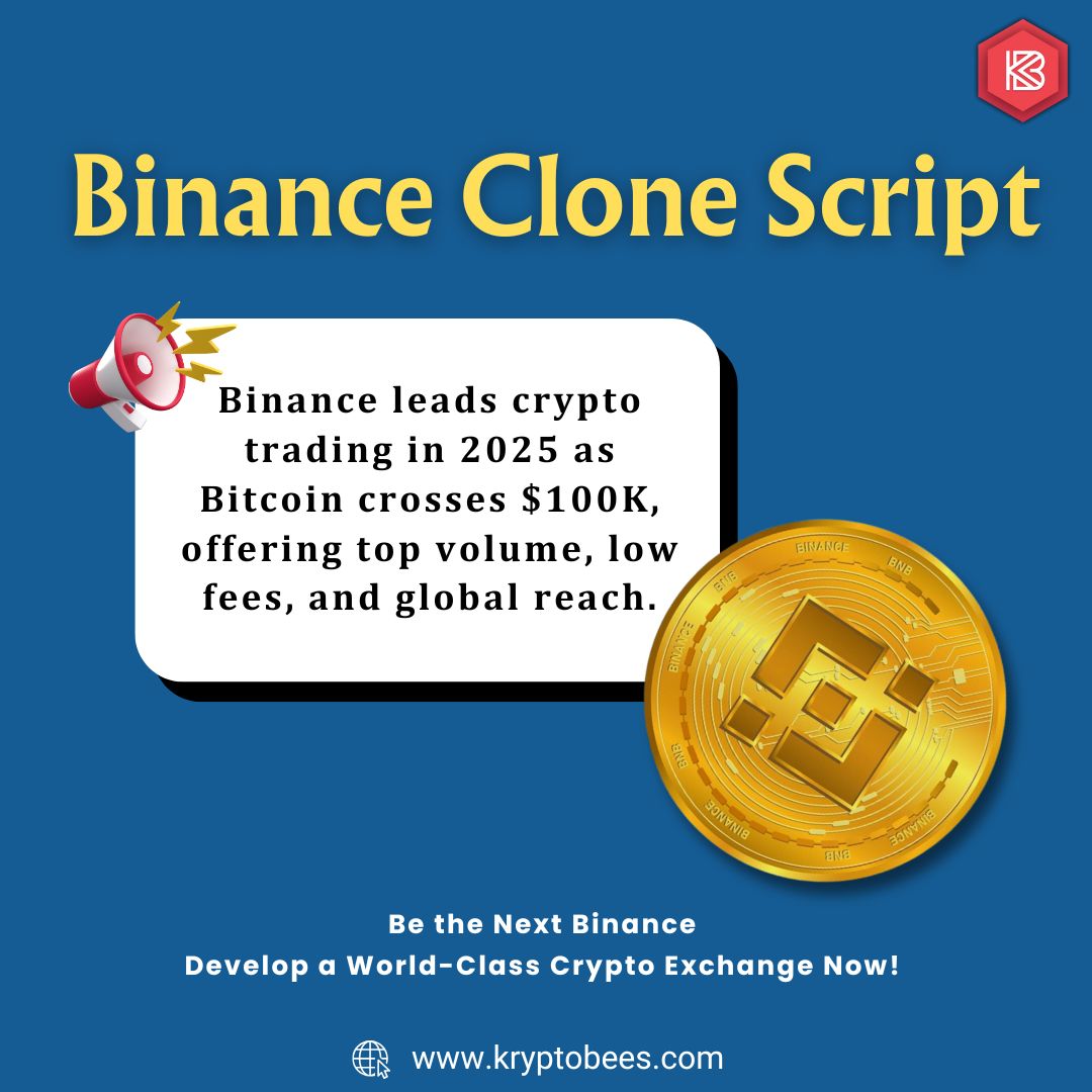 kryptobees's tweet photo. Binance Leads Crypto in 2025! With Bitcoin over $100K, dominate the market with our Binance Clone Script and launch your exchange today!
Visit: https://t.co/5Mi3oyd281
#CryptoExchange #BinanceClone #CryptoTrading #Bitcoin #Blockchain #Cryptocurrency #CryptoPlatform #Binance https://t.co/pkIYp5zUqj