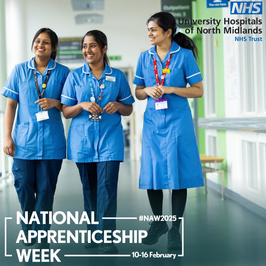 We are proud to celebrate National Apprenticeship Week 2025!

Throughout this week we will be shining a spotlight on the inspirational apprentices and learners across UHNM gaining #SkillsForLife. #NAW2025