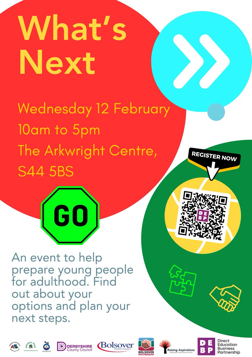 Students on our #supportedinsightscheme from <a href="/AlfretonParkSch/">AlfretonParksch</a> have been creating marketing materials to support What's Next - an event for young people with special educational needs and disabilities to find out about future options.

Check out their fantastic event poster!