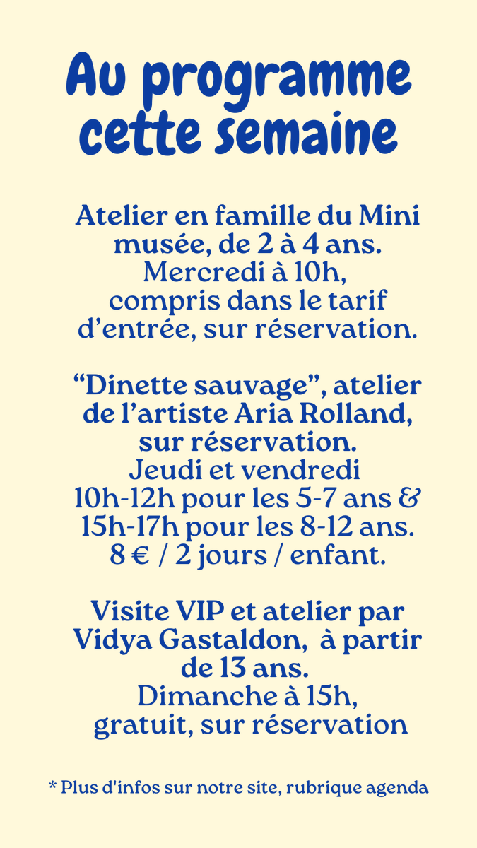 La programmation de la semaine au Mrac ! #exposition #mracserignan #musée #art #artcontemporain #serignan #occitanie