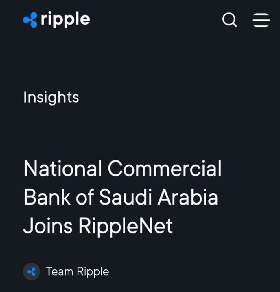 crypto_queen_x's tweet photo. National Commercial Bank of Saudi Arabia hands🤝 RippleNet. $XRP https://t.co/l0Eqpiz6Cy