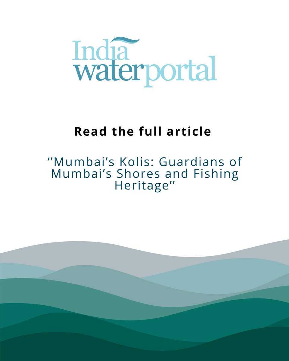 indiawater's tweet image. #IndiaWaterPortal #WaterCommunity #KoliCommunity #Mumbai #Fisherfolk #CoastalLives #SustainableFishing #koliwada #mumbai #sea #Conservation