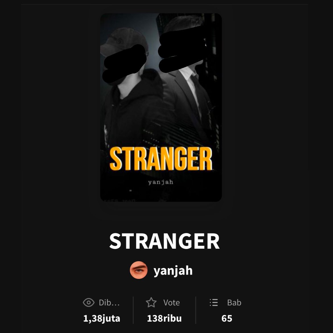 Ada yang bawa wattpad ini ga?

#stranger