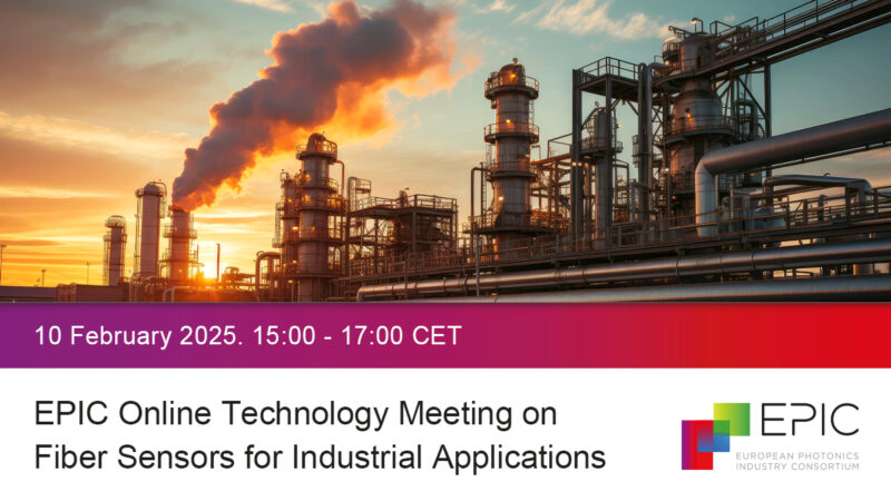 EPIC_photonics's tweet image. 📢 EPIC Online Technology Meeting on Fiber Sensors for Industrial Applications is about to begin
Watch live on YouTube: youtu.be/Okpt1RBH6Io
from 15:00 CET and ask questions in the chat.
#photonics #Fibers #Sensors
