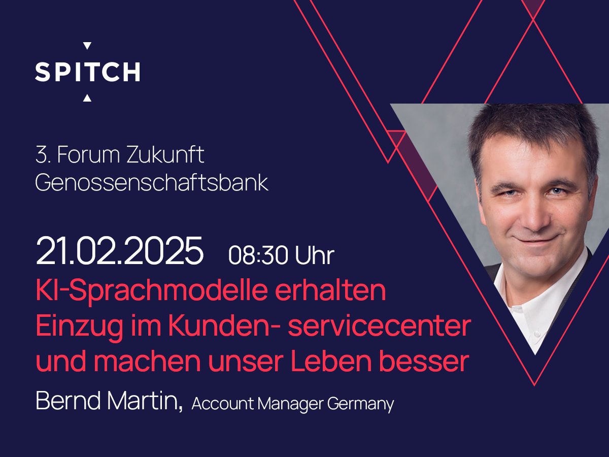 Erleben Sie, wie KI den Kundenservice revolutioniert.

Auf dem  3. Forum Zukunft @Genossenschaftsbank auf Schloss Montabaur erhalten Sie  praxisnahe Einblicke in innovative Ansätze, die den Alltag im  Servicecenter nachhaltig optimieren. 

Mehr dazu hier: t1p.de/kv2c1