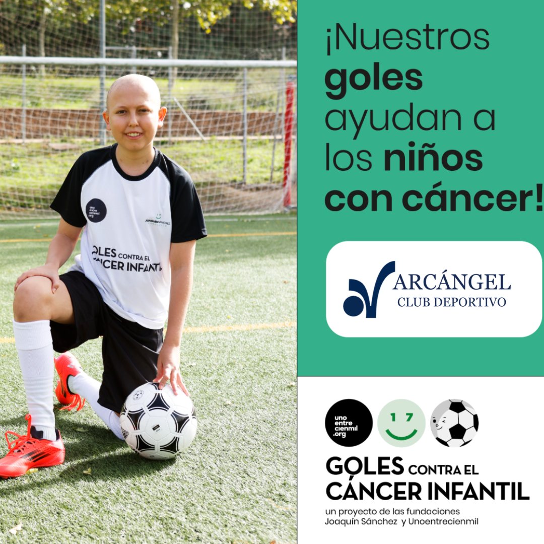 Durante la jornada de este fin de semana <a href="/arcangeldeporte/">Club deportivo</a> de #Baloncesto y de #FútbolSala  se sumará a la iniciativa “CANASTAS y GOLES CONTRA EL CÁNCER INFANTIL”.
Cada punto encestado y cada gol anotado se traducirá en euros a favor de la Aceleradora Unoentrecienmil.