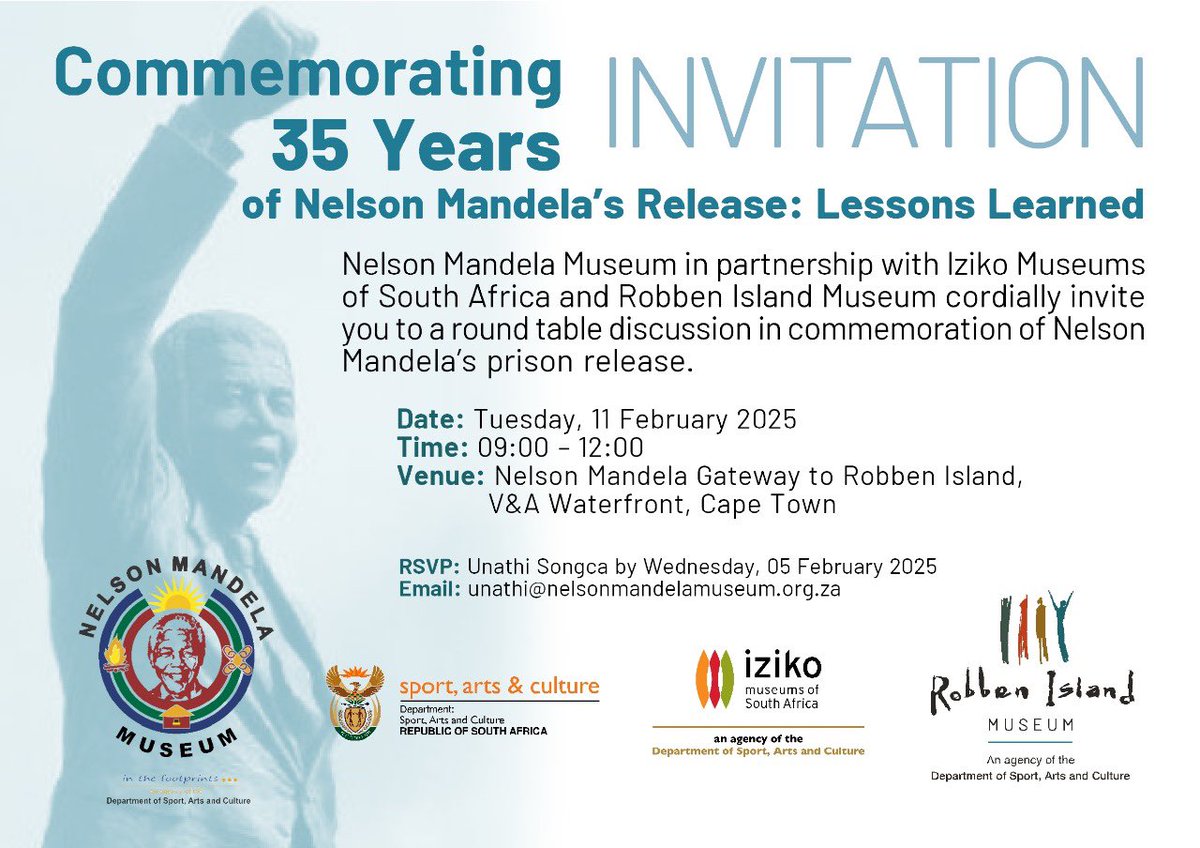 OfficialNelsonMandelaMuseum (@mandelamuseum) on Twitter photo Catch the <a href="/MandelaMuseum/">OfficialNelsonMandelaMuseum</a> at the Nelson Mandela Gateway to Robben Island as we celebrate 35 yrs since Mandela’s Release from Prison Catch the <a href="/MandelaMuseum/">OfficialNelsonMandelaMuseum</a> at the Nelson Mandela Gateway to Robben Island as we celebrate 35 yrs since Mandela’s Release from Prison