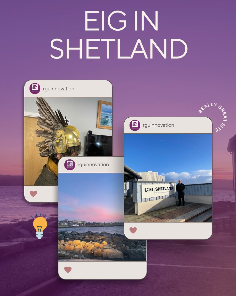 EIG In Shetland! 💡🌊

Promoting Entrepreneurship &amp; Innovation as part of the Talented Islands Growth Deal 🏴󠁧󠁢󠁳󠁣󠁴󠁿

Exploring new horizons ⚡️

#rgu #rguinnovation #Entrepreneurship #innovation #shetland #growth #scottishisles