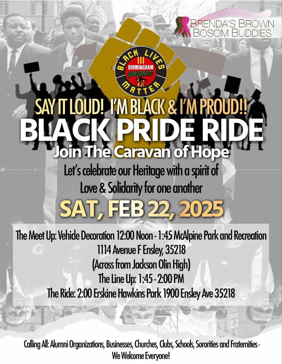 ElectEricHall's tweet image. Join @blmgrassroots and @BrendasBBBB  for the Say It Loud! I’m Black &amp;amp; I’m Proud!! Black Pride Ride 2/22/25 it’s about to be 🔥 ❤️🖤💚