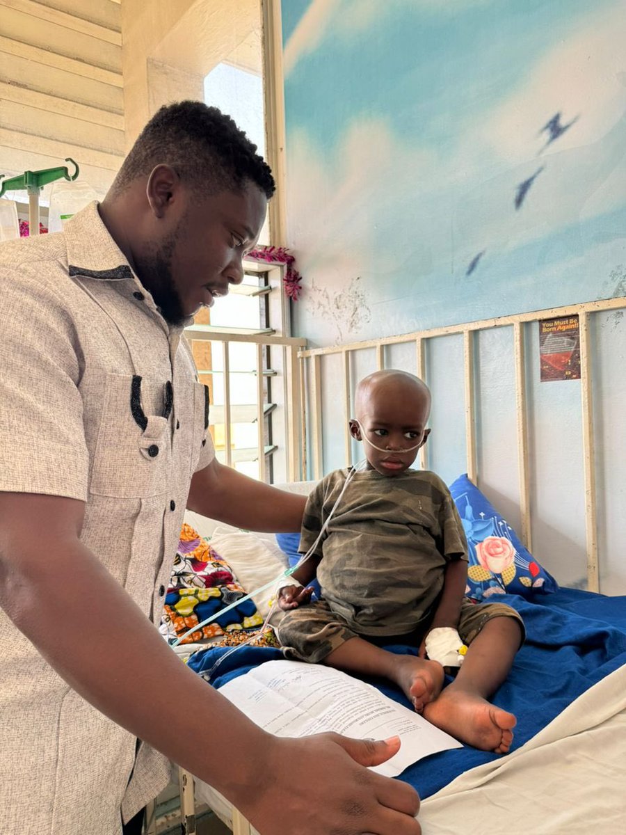 tv3_ghana's tweet photo. 2-year-old Thierry is battling cancer (Neuroblastoma) &amp; struggling to breathe. 

He needs GHC 80,000 for life-saving surgery at Korle Bu, but his parents can’t afford it.

Contact @GodwinAsediba to help him or donate via:

📌 MTN Momo: 0541725048 (Godwin Asediba) 📌 Ref: Thierry https://t.co/3oSyguv6Zo