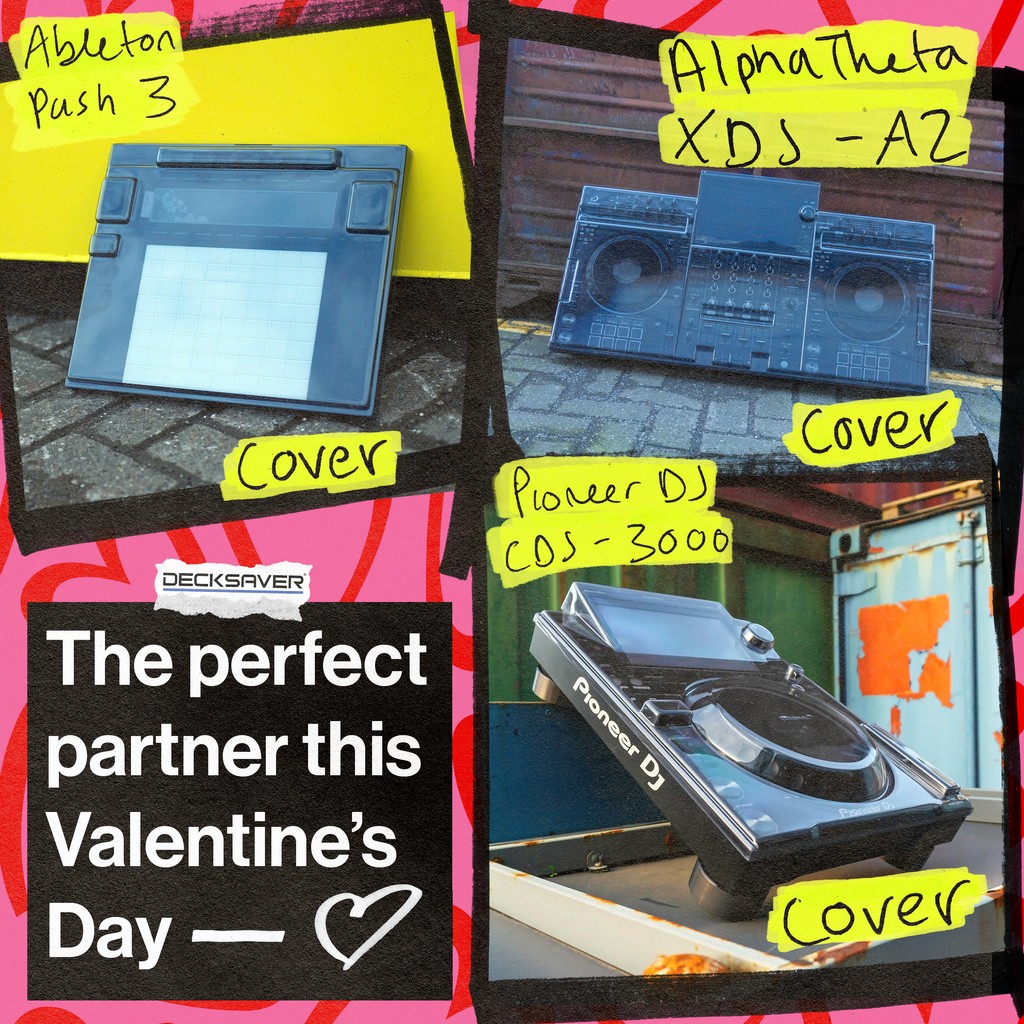 Decksaver's tweet image. Protect your true love this St. Valentine&apos;s Day ❤️⁠
⁠
Decksaver covers for Ableton Push 3, AlphaTheta XDJ-AZ, and Pioneer DJ CDJ-3000 — because nothing says &apos;I care&apos;, like keeping your gear safe from harm... 🎛️🎚️💖 ⁠
⁠

#Decksaver #ValentinesDay #GearProtection #PioneerDJ