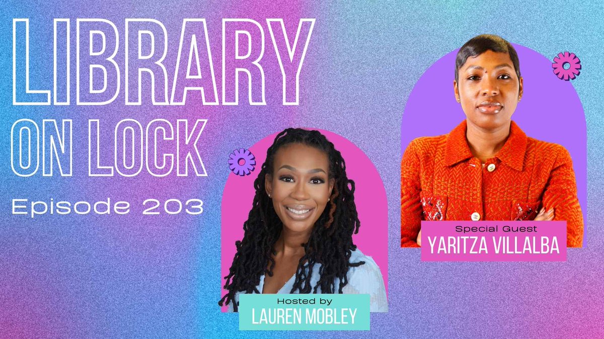 Lauren Mobley, Ed.S (@mobleyinthemix) on Twitter photo Check out the newest episode of Library on Lock with Yaritza Villalba <a href="/YaritzaV_/">Yaritza Villalba 🇵🇦</a> on Youtube or listen on Spotify while you drive to work! youtu.be/ALmMypo1I3A?si… Check out the newest episode of Library on Lock with Yaritza Villalba <a href="/YaritzaV_/">Yaritza Villalba 🇵🇦</a> on Youtube or listen on Spotify while you drive to work! youtu.be/ALmMypo1I3A?si…