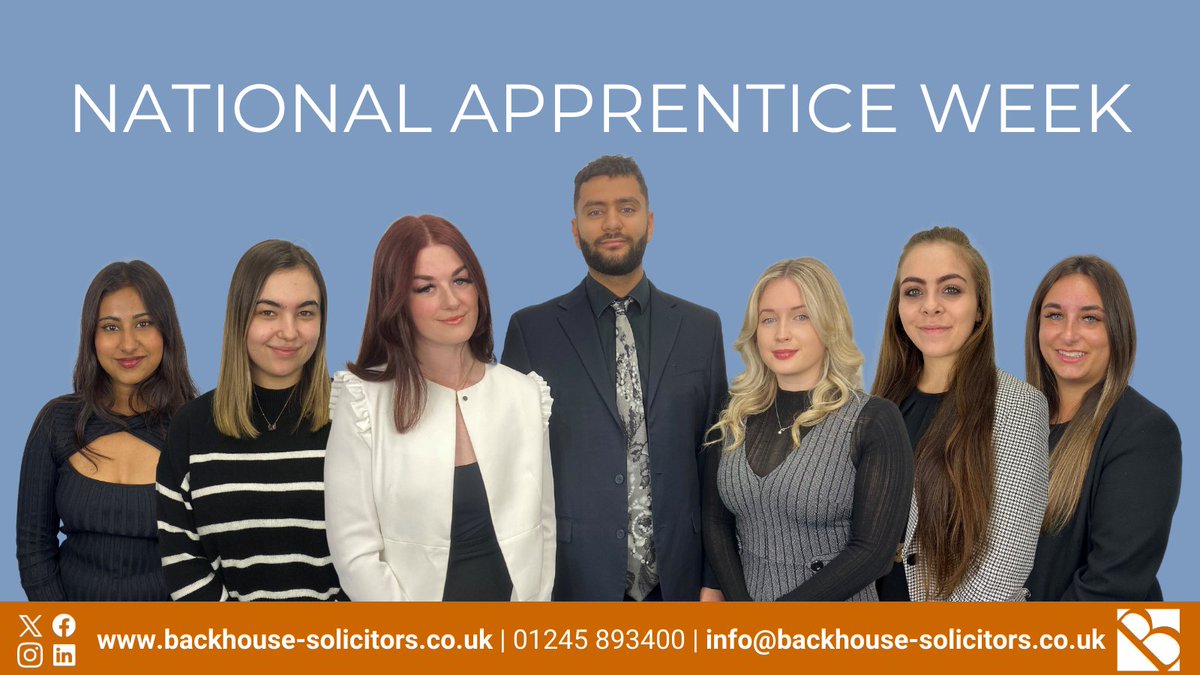 BackhouseLaw's tweet image. IT&apos;S NATIONAL APPRENTICE WEEK!
Shout out to our brilliant Apprentice Solicitors and Business Admin Apprentices for their hard work both in and out of the office!
#wevegotyourback #apprenticeweek #apprenticeship #learninganddevelopment