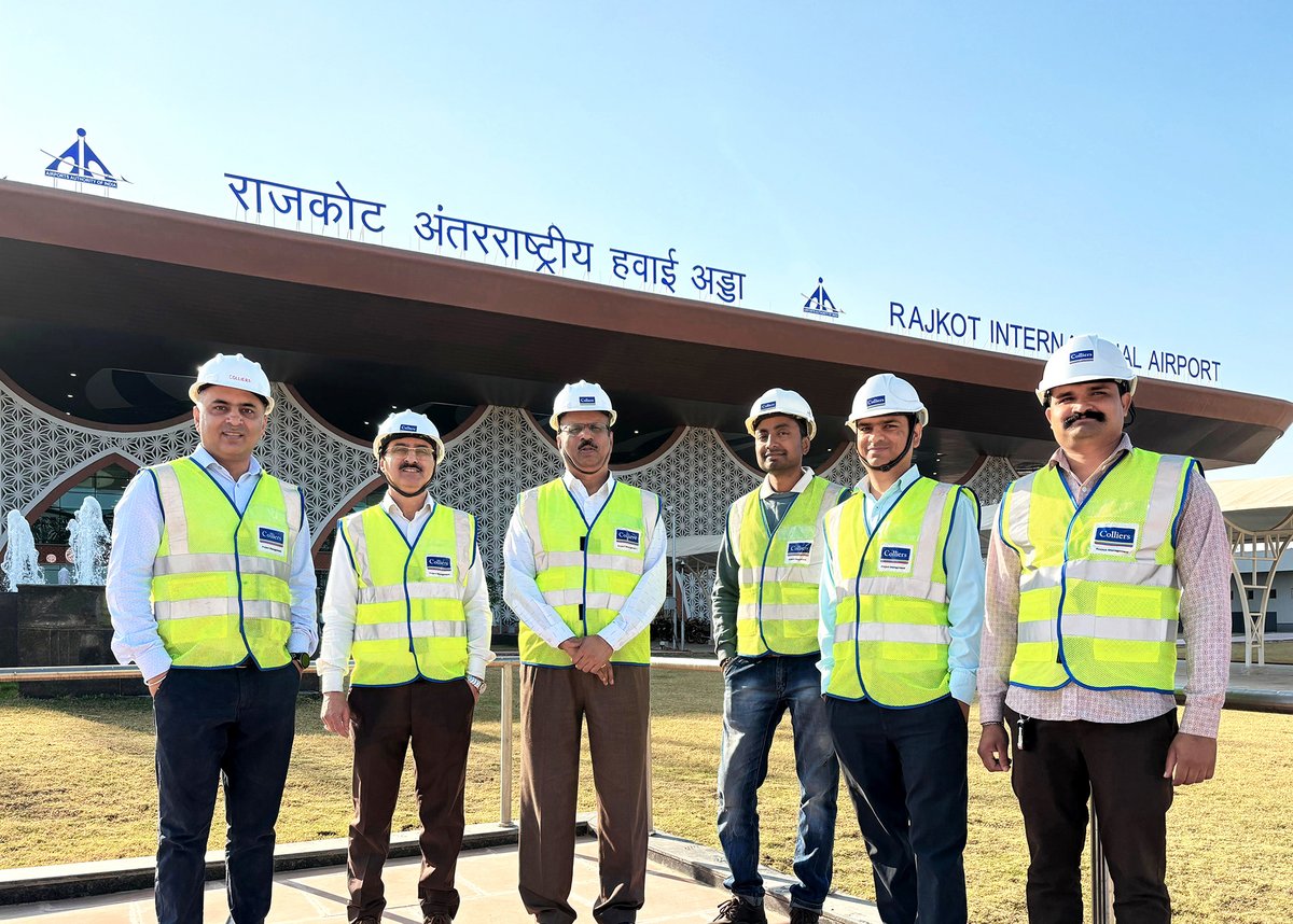 colliers_ind's tweet photo. Operations have commenced at Rajkot International Airport’s newest terminal, and we are elated to have been part of the project management team.
Know more– https://t.co/6DYnPnCuDp
#ColliersIndia #IndiaRealEstate #projectmanagement #clientsuccess #aviationproject #construction https://t.co/fep0iUVWxH