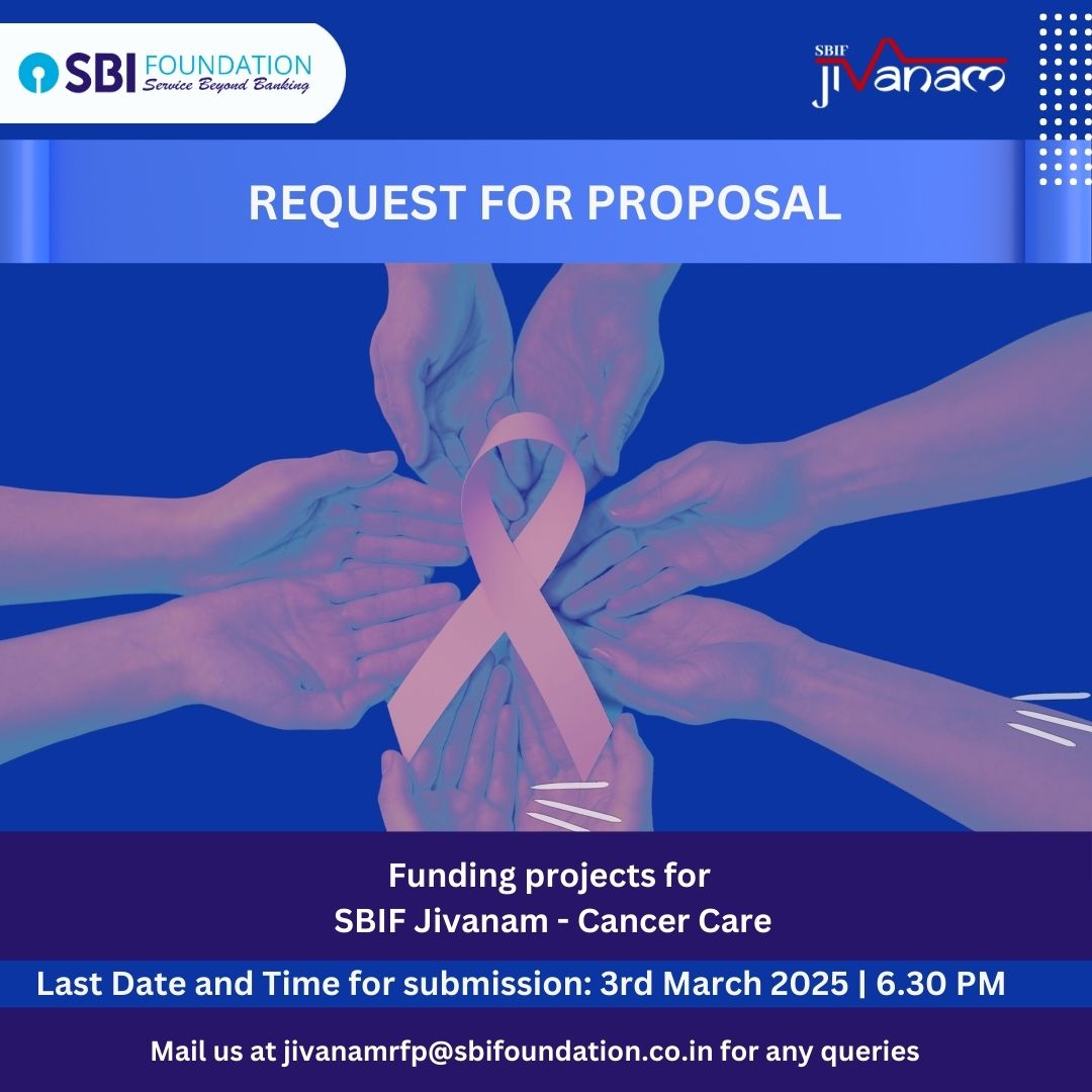 SBIF Cancer Care RFP (Phase II) link: shorturl.at/Z4yDC

#RFP #SBIF #SBI #Cancercare #breastcancer #CervicalCancer #OralCancer #Cancer