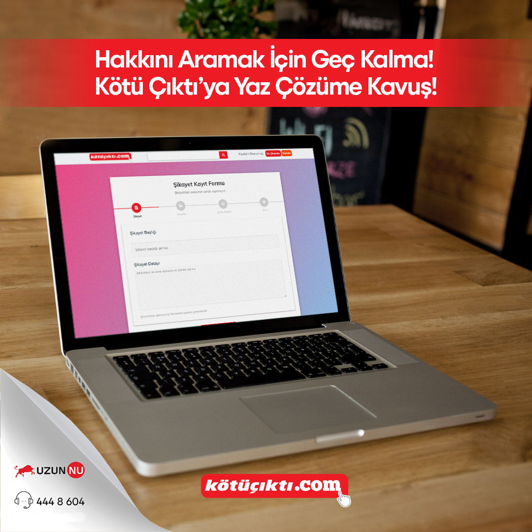 Hakkını aramak için geç kalma, Kötü Çıktı’ya yaz çözüme kavuş!

Detaylı Bilgi İçin: 444 24 51
kotucikti.com

#kötüçıktı #şikayet #şikayetler #sikayet #şikayetimvar #dolandırıcı #dolandırıcılık #hizmet #araba #ev #tüketici #tüketicihakları #tuketici #tüketicihakemheyeti
