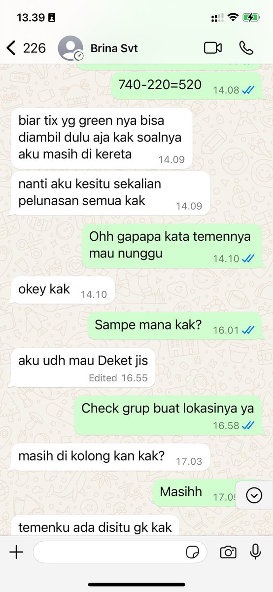My_OppaShop's tweet photo. { HELP RT }

HIT AND RUN + SCAM TEMENNYA SENDIRI

SABRINA FAUZIYA DURAKIM
3276044406050005
089626839212
+62 896-2683-9212

kronologi
1. Sabrina Pesen 2 tix jastip cicilan day 1 green (A) dan day 2 yellow (B)
2. Si A dateng day 1 bilang dah lunas padahal di catatan aku sama si sabrina B masih kurang 520.000 
3. Day 1 sabrina bilangnya otw dan dah divenue tapi gak nyamperin sama sekali 
4. Day 2 tiba” chat jam 15.03 neneknya meninggal dengan gambar yang gak jelas

Kronologi chat dengan brina aku lampirkan

Thread akan dihapus jika ada itikad baik dari sabrina

#SEVENTEEN_RIGHT_HERE_IN_JAKARTA scammer penipu temen sendiri hnr