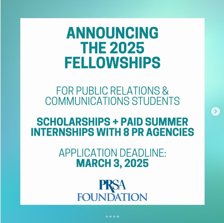 opportunitiesfy's tweet photo. ๐ PRSA Foundation 2025 Fellowships โ Supporting #BIPOC PR/communications students in the #USA. 8 fellowships with #scholarships, stipends, and paid #internships.
๐
Deadline: March 3, 2025
๐ Apply now: https://t.co/zpjhAs9J6L
#PRSAFoundation #PR #Communications #Fellowships https://t.co/Yl9OI2ohfj