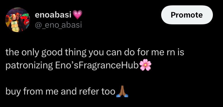 _eno_abasi's tweet photo. You smell good, You feel good. 

Make Eno’sFragranceHub your perfume vendor today!

Please like and rt❤️ https://t.co/HfIPzVfwii