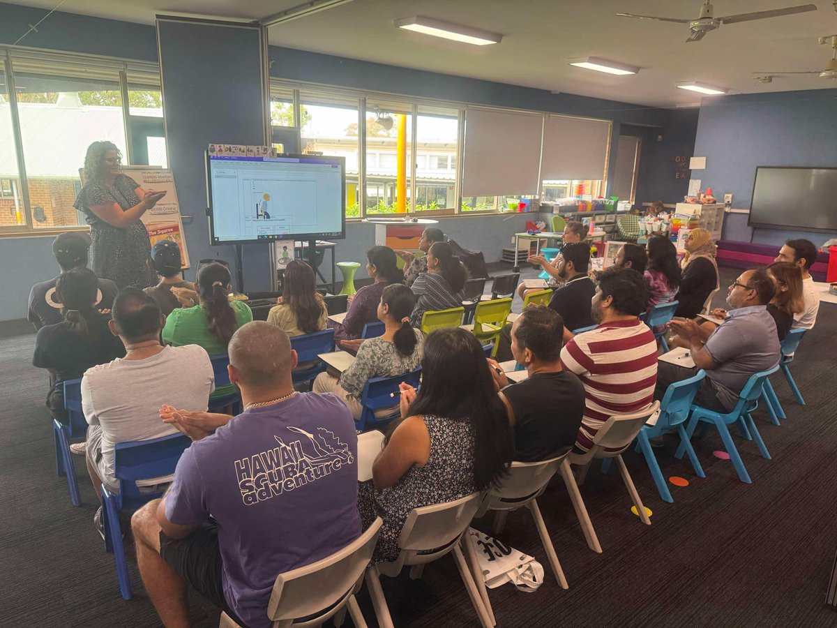 QuakersHPS's tweet photo. New Kindergarten parents attending a weekly parent workshop on how to best support their child at school, especially in learning to read and write. #LoveWhereYouLearn #NSWEducation #qhps https://t.co/Jj6WscX8sX