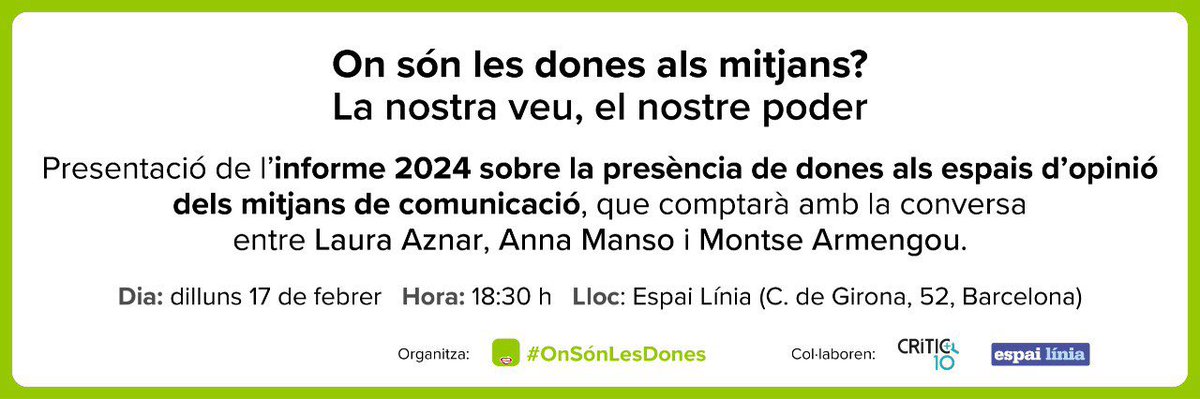 #onsónlesdones tweet media