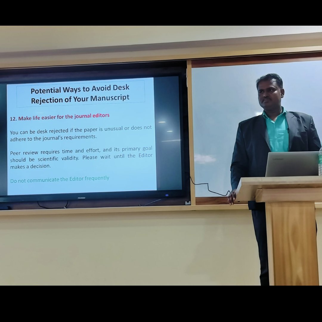 DSUBangalore's tweet photo. A workshop on “Research Methodology, Scientific Writing, Publishing and Ethics” was held on 17th January 2025 at DSU. Speakers discussed research design, AI tools for literature reviews, ethical publishing, and avoiding predatory journals. 
#ResearchMethodology #dsu #Pharmacy https://t.co/M2suJ3MTsO