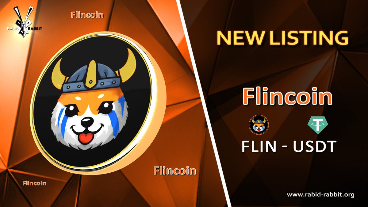 🚀 NEW LISTING🚀 #FLIN #Flincoin
📈Trading Pair: FLIN/USDT📈
⏬Available Now!⏬
rabid-rabbit.org/account/trade/…

#BTC #USDT #rabidrabbit #FLIN #Flincoin #exchange #RR_exchange #crypto #trading #cryptocurrency #newlisting