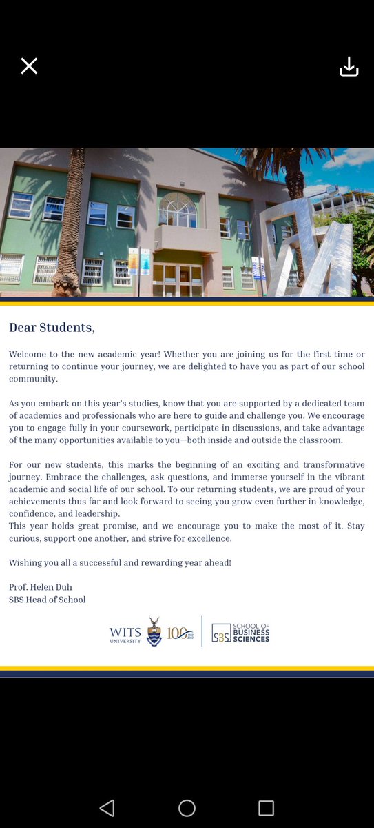 Wits School of Business Sciences (@witssbs) on Twitter photo 