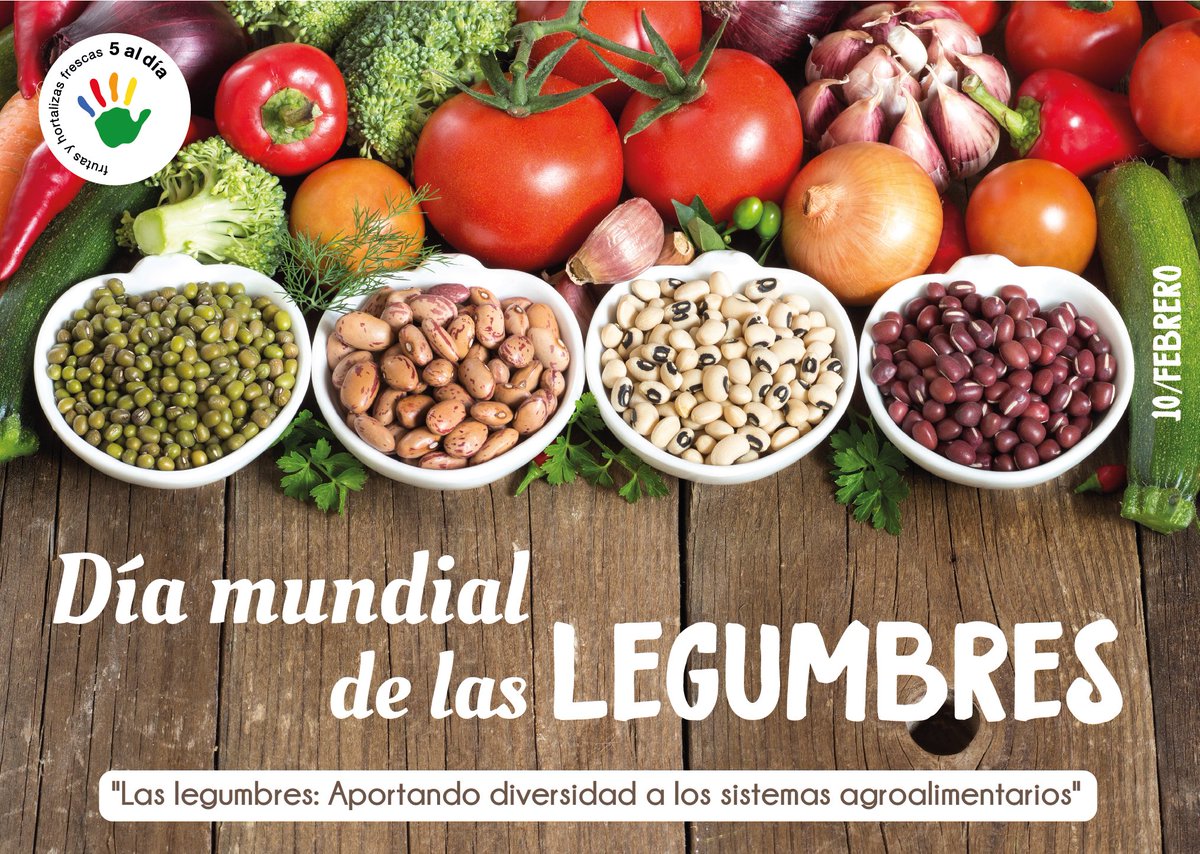Hoy es el #DíadelasLebumbres! 🫘🥄

Desde garbanzos, lentejas, judías… las legumbres son prefectas para mantener una ##alimentacionsaludable

Inclúyelas en tus plantos, son perfectas para cocinar con #frutas y #hortalizas

#ComeSano #Legumbres #AlimentaciónSaludable