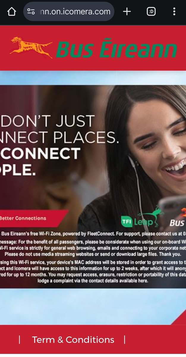 Jeff Chapman (@jeffchapman3) on Twitter photo Every so often a <a href="/Buseireann/">Bus Éireann</a> bus will have WiFi, but the only page it serves is this image. Without any forms, tick boxes or buttons. Not good enough <a href="/icomera/">Icomera</a> <a href="/TFIupdates/">Transport for Ireland</a> #NoWeeFee Every so often a <a href="/Buseireann/">Bus Éireann</a> bus will have WiFi, but the only page it serves is this image. Without any forms, tick boxes or buttons. Not good enough <a href="/icomera/">Icomera</a> <a href="/TFIupdates/">Transport for Ireland</a> #NoWeeFee