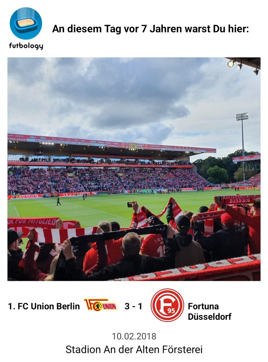 7 Jahre seit meinem ersten Spiel in der Alten Försterei 🥹
#fcunion